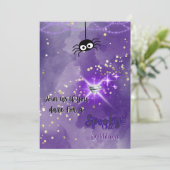 Spooky Chic Halloween Party Uitnodiging (Staand voorkant)