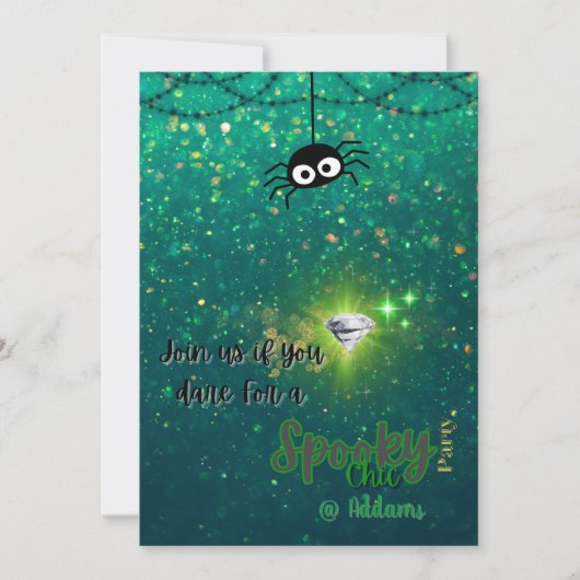 Spooky Chic Halloween Party Uitnodiging (Voorkant)