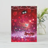 Spooky Chic Halloween Party Uitnodiging (Staand voorkant)