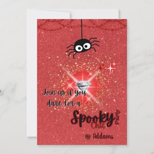 Spooky Chic Halloween Party Uitnodiging (Voorkant)