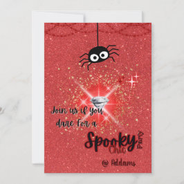 Spooky Chic Halloween Party Uitnodiging