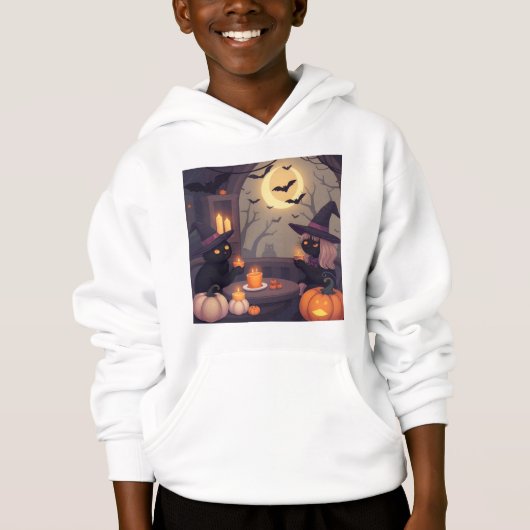 Spooky-Chic Midnight Brew – Cute Witch Café Magic! (Devant)