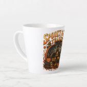 Spooky Chic Teacher Fall Schoolhouse Latte Mug (Angle gauche)