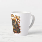 Spooky Chic Teacher Fall Schoolhouse Latte Mug (Angle droit)