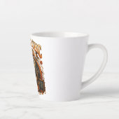 Spooky Chic Teacher Fall Schoolhouse Latte Mug (Droite)