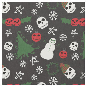 Spooky Christmas griezelig Gothic thema vakantie Stof