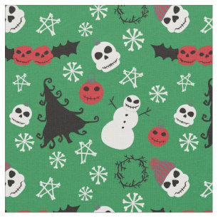 Spooky Christmas griezelig Gothic thema vakantie Stof