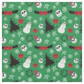 Spooky Christmas griezelig Gothic thema vakantie Stof (Swatch)