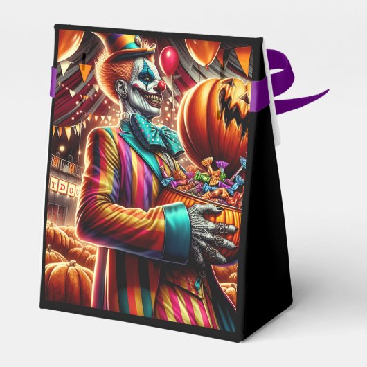 Spooky Clown Halloween Party Bedankdoosjes (Achterkant)
