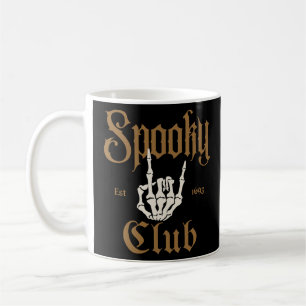 Spooky Club: Skeleton Hand Rock On Design Koffiemok