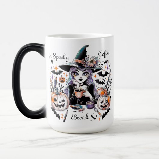 Spooky Coffee Break Halloween Witch Magische Mok (Links)