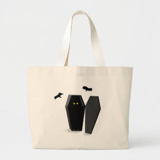 Spooky Coffin Grote Tote Bag