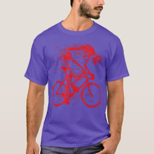 Spooky Cool Flaming Ghost Biker mannen Women Houtw T-shirt