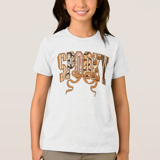 Spooky Coquette Halloween Aesthetic-66166 Tri-Blend Shirt (Voorkant)