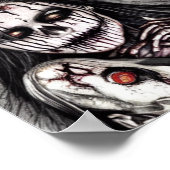 Spooky Creepy Woman Poster (Hoek)