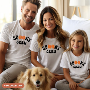 Spooky Crew Halloween Matching Familie Meisjes T-shirt
