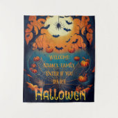 Spooky Custom Halloween Wall Hanging Wandkleed (Voorkant)