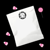 Spooky Cute Black White Halloween Kid Sticker