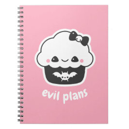 Spooky Cute Evil Plans Cupcake Notitieboek