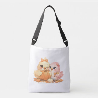Spooky Cute Halloween Birds Crossbody Bag Tas