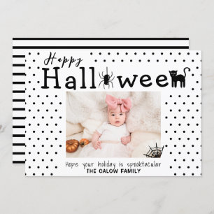 Spooky Cute Halloween Foto Aankondiging