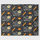 Spooky & Cute Halloween Wrapping Paper Cadeaupapier (Vlak)