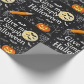 Spooky & Cute Halloween Wrapping Paper Cadeaupapier (Hoek)