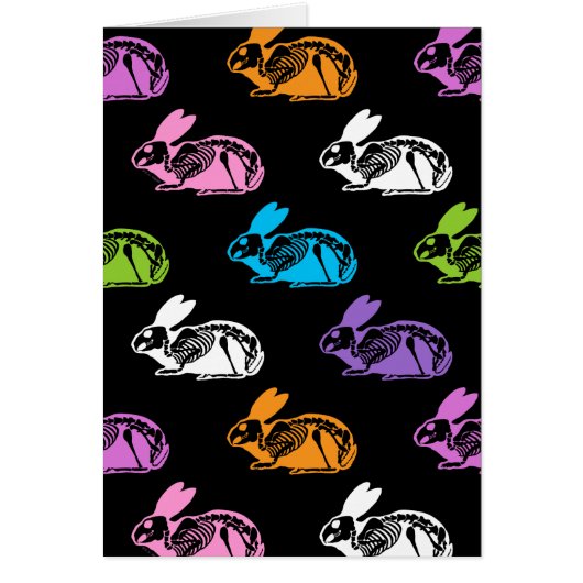 Spooky Cute Skeleton Easter Bunny Pattern (Voorkant)