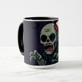 Spooky Cute Zombie Halloween Mug - Fun & Creepy D (Devant gauche)
