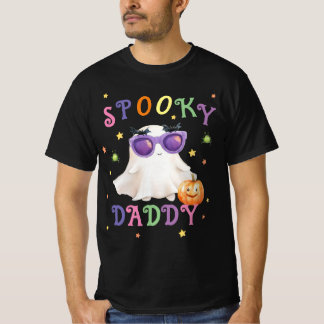 Spooky Daddy Bright Text Zwarte Mannen T-shirt" T-shirt