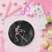 Spooky Dancing Skeleton Papieren Bordje (Feest)