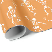 Spooky Dancing Skeletons Pattern Cadeaupapier (Rol Hoek)