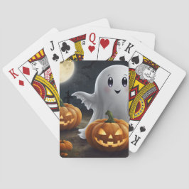 Spooky Delight: spookachtig Halloween-plezier Pokerkaarten