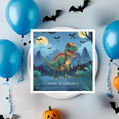 Spooky Dinosaur Halloween Verjaardag Custom T-Rex Servet
