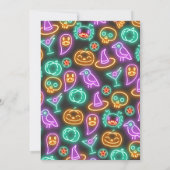 Spooky Disco Halloween Verjaardag Kaart (Achterkant)