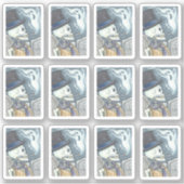 SPOOKY DODE MAN SKELETON ROKING GHOST IN CEMETERIN STICKER (Voorkant)