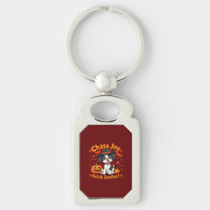 Spooky Dog Art: Haal Halloween Joy & Smiles op! Sleutelhanger