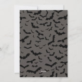 Spooky Dracula Halloween Groet Feestdagenkaart (Achterkant)