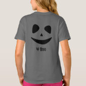 Spooky Dual Face voor- en achterkant Halloween T-shirt (Achterkant)