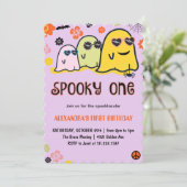 Spooky een eerste verjaardag kaart (Staand voorkant)