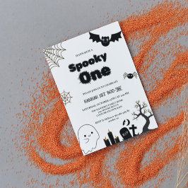 Spooky een Halloween eerste verjaardagsfeest Kaart