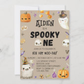 Spooky Een  Halloween Ghost Verjaardag Kaart (Voorkant)