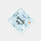 Spooky Een Leuke Ghost Halloween 1e Verjaardag Servet (Hoek)