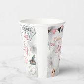 Spooky een meisje Halloween 1e verjaardag Papieren Bekers (Rechts)