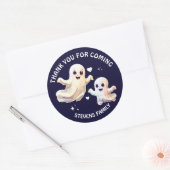 Spooky een Schattige Halloween spook verjaardag Da Ronde Sticker (Envelop)