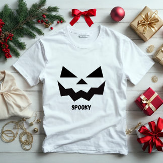 Spooky eigentijdse Halloween naam T-shirt