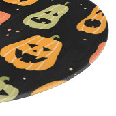 Spooky elegantie: Halloween pompoenkunst Snijplank (Hoek)