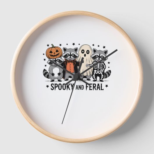 Spooky en Feral Funny Halloween Wasbeer (Voorkant)