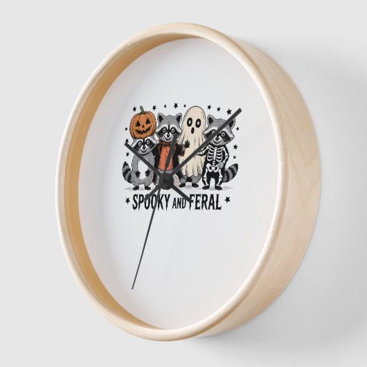 Spooky en Feral Funny Halloween Wasbeer (Hoek)