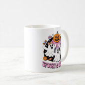 Spooky en Groovy Disco Ghosts Retro Halloween Koffiemok (Voorkant rechts)
